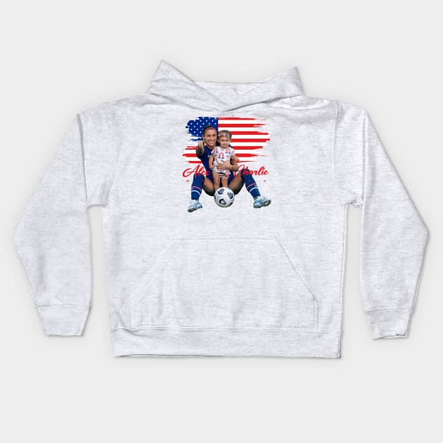 Alex Morgan and Charlie Kids Hoodie by Juantamad